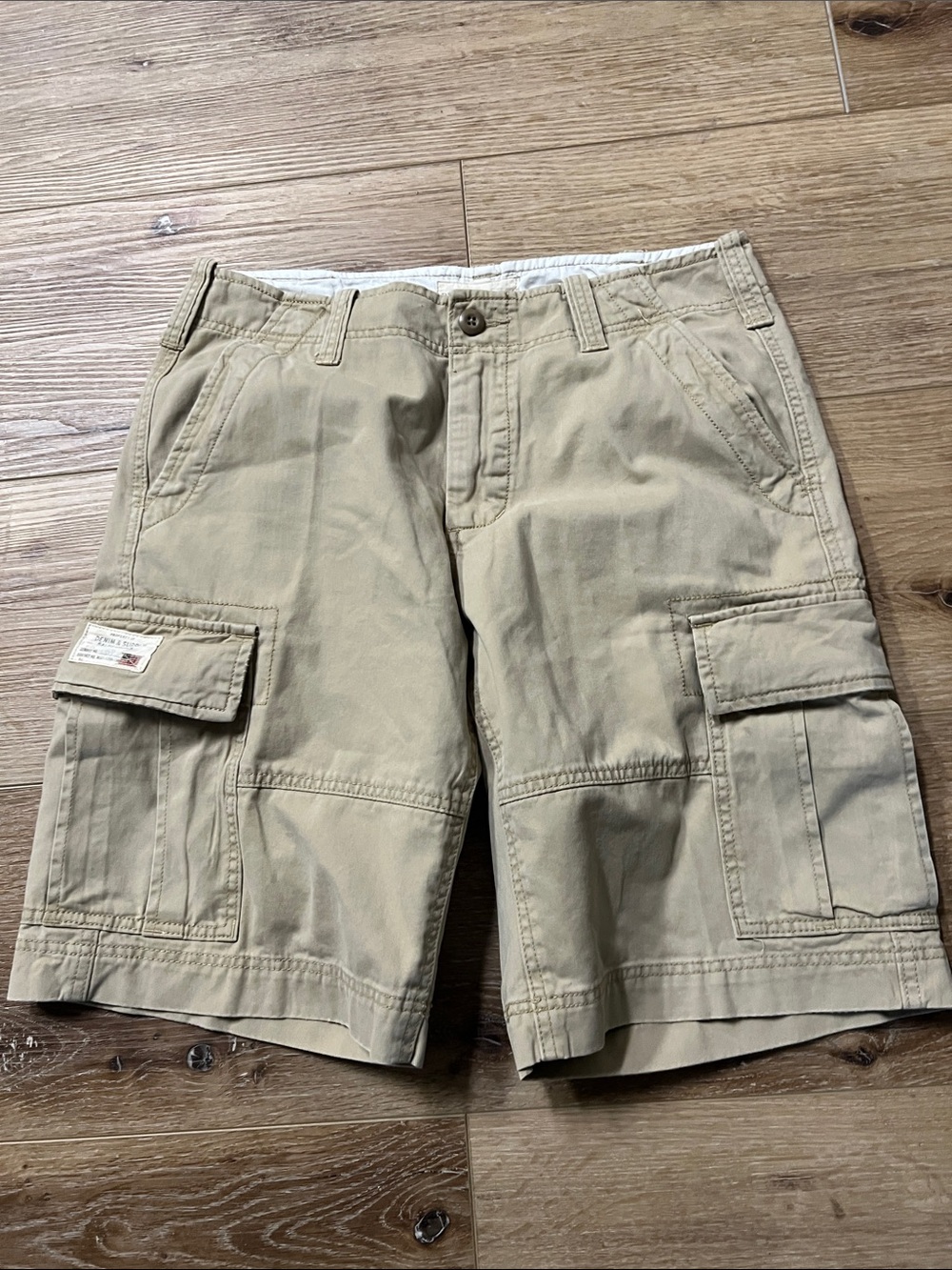 Denim & Supply Ralph Lauren Tan Cargo Shorts size 32